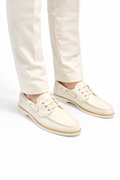 white leather loafer - botticelli