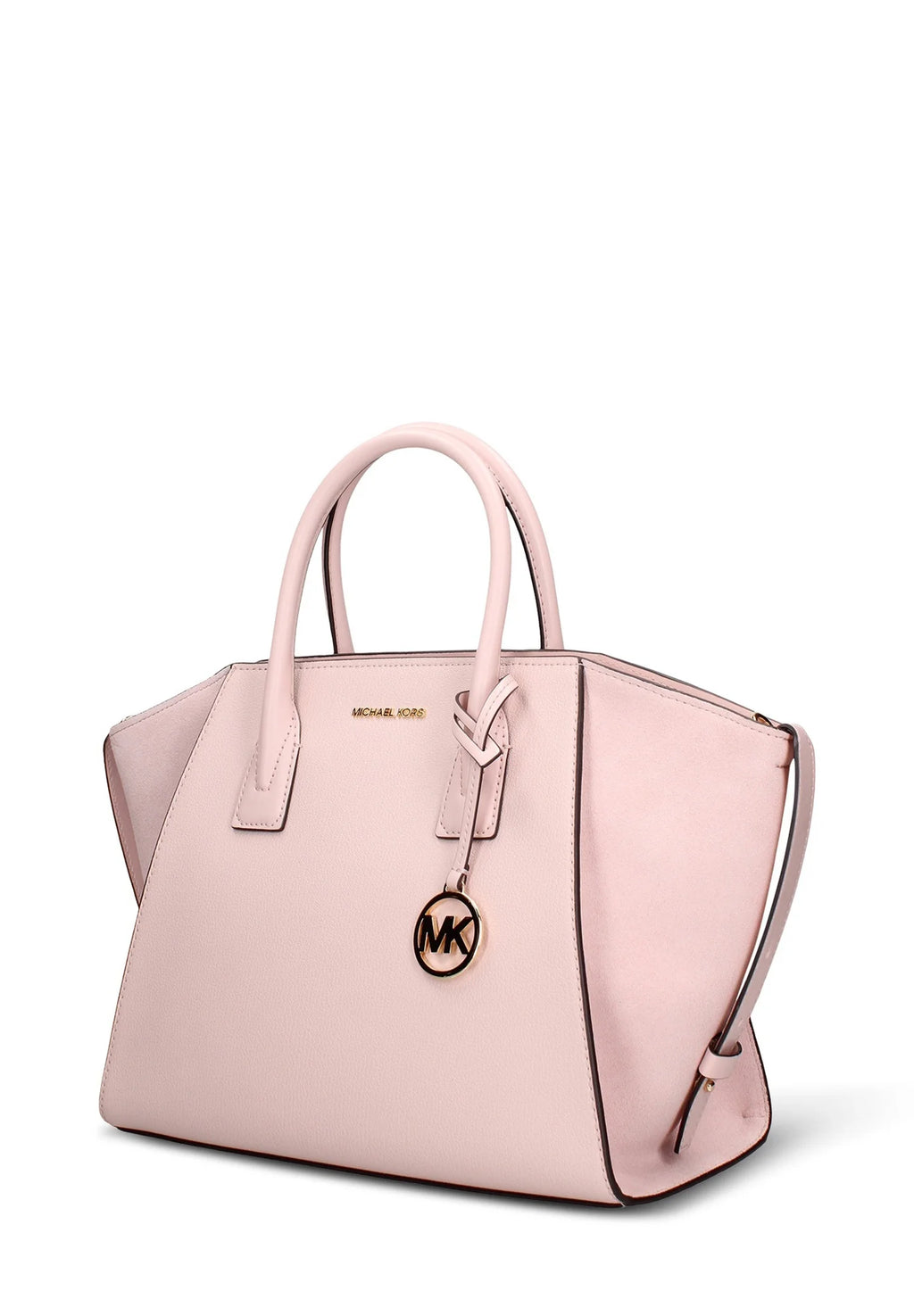 MICHAEL KORS BORSA A MANO ROSA CON LUGO MK SUI LATI