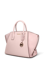 MICHAEL KORS BORSA A MANO ROSA CON LUGO MK SUI LATI