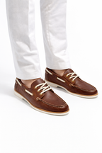 Brown leather loafer - Botticelli