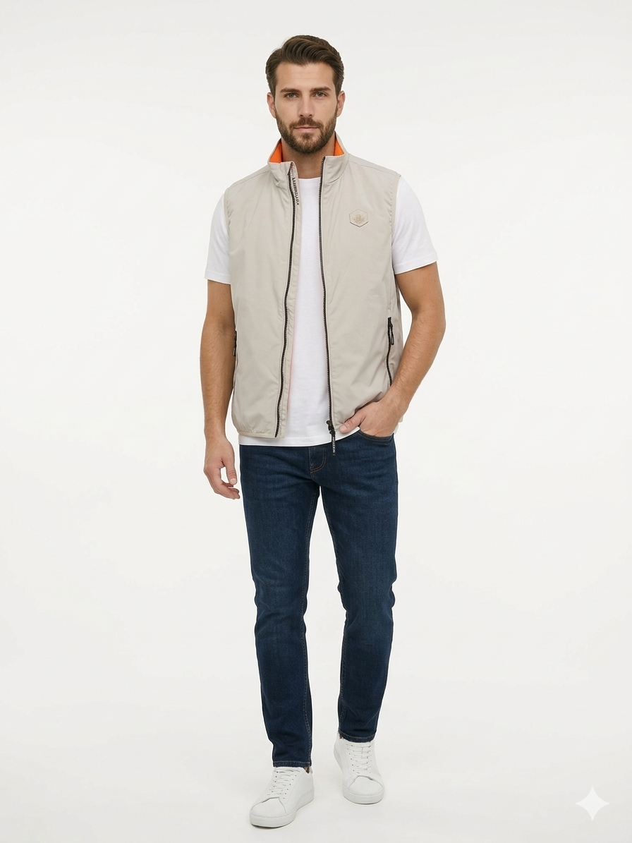 GILET LUMBERJACK GRIGIO