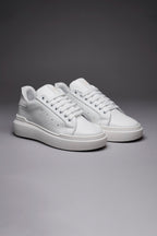V2 SNEAKERS - VEGA WHITE PETRO SNEAKERS CON SUOLA ALTA