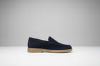SCARPA MOCASSINO CAMOSCIO BLU