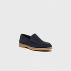 SCARPA MOCASSINO CAMOSCIO BLU