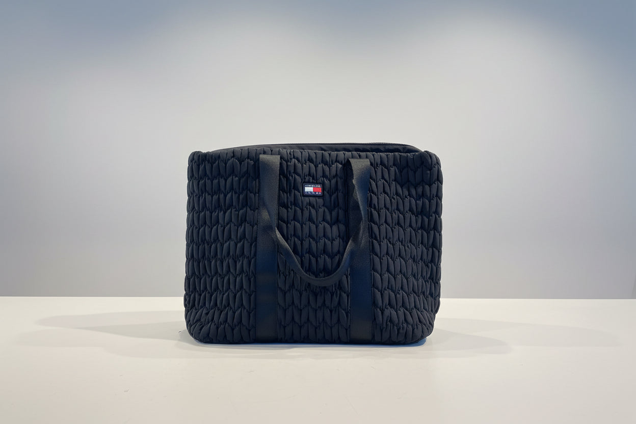 BORSA DONNA TOMMY HILFIGER NERA DA SPIAGGIA