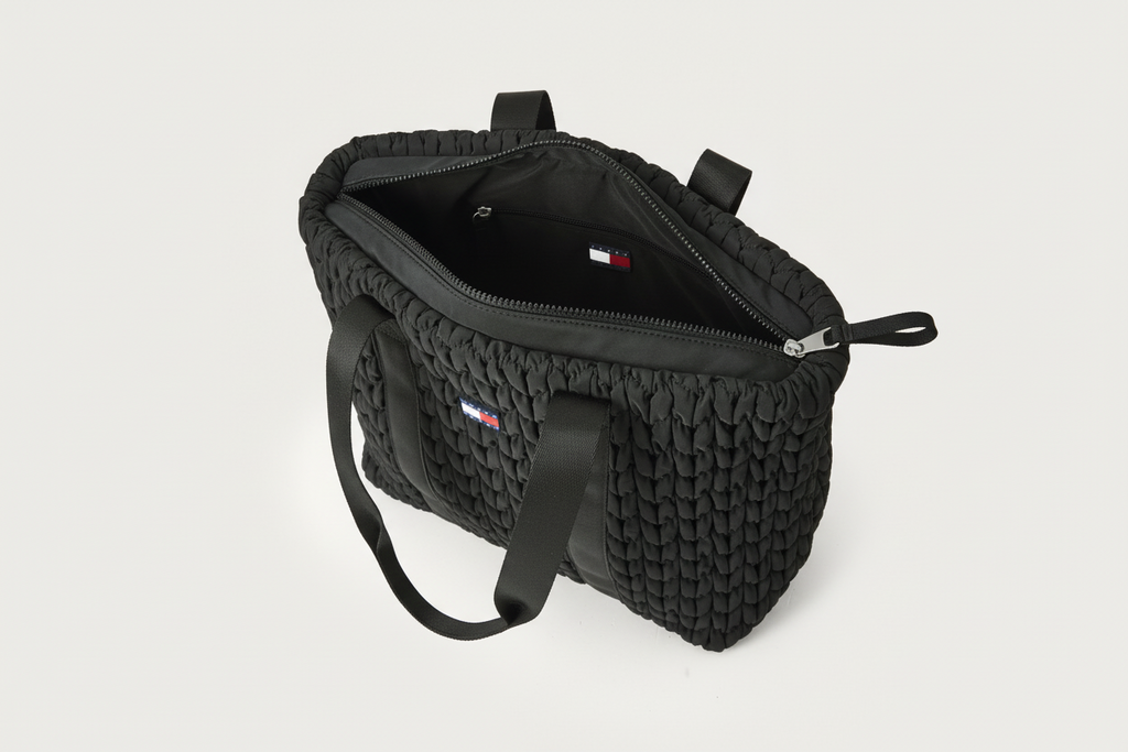 BORSA DONNA TOMMY HILFIGER NERA DA SPIAGGIA