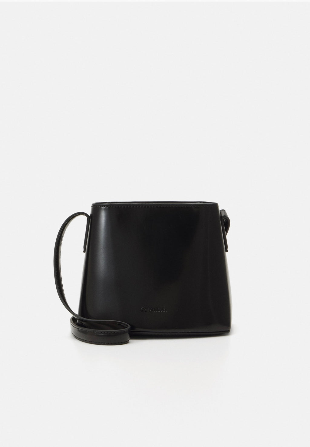 borsa mini Calvin Klein Refined Sculpt lucida nera