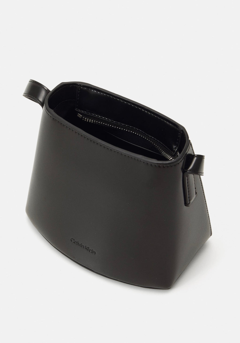 borsa mini Calvin Klein Refined Sculpt lucida nera