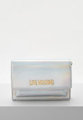 LOVE MOSCHINO BORSA CON TRACOLLA ARGENTO LAMINATO