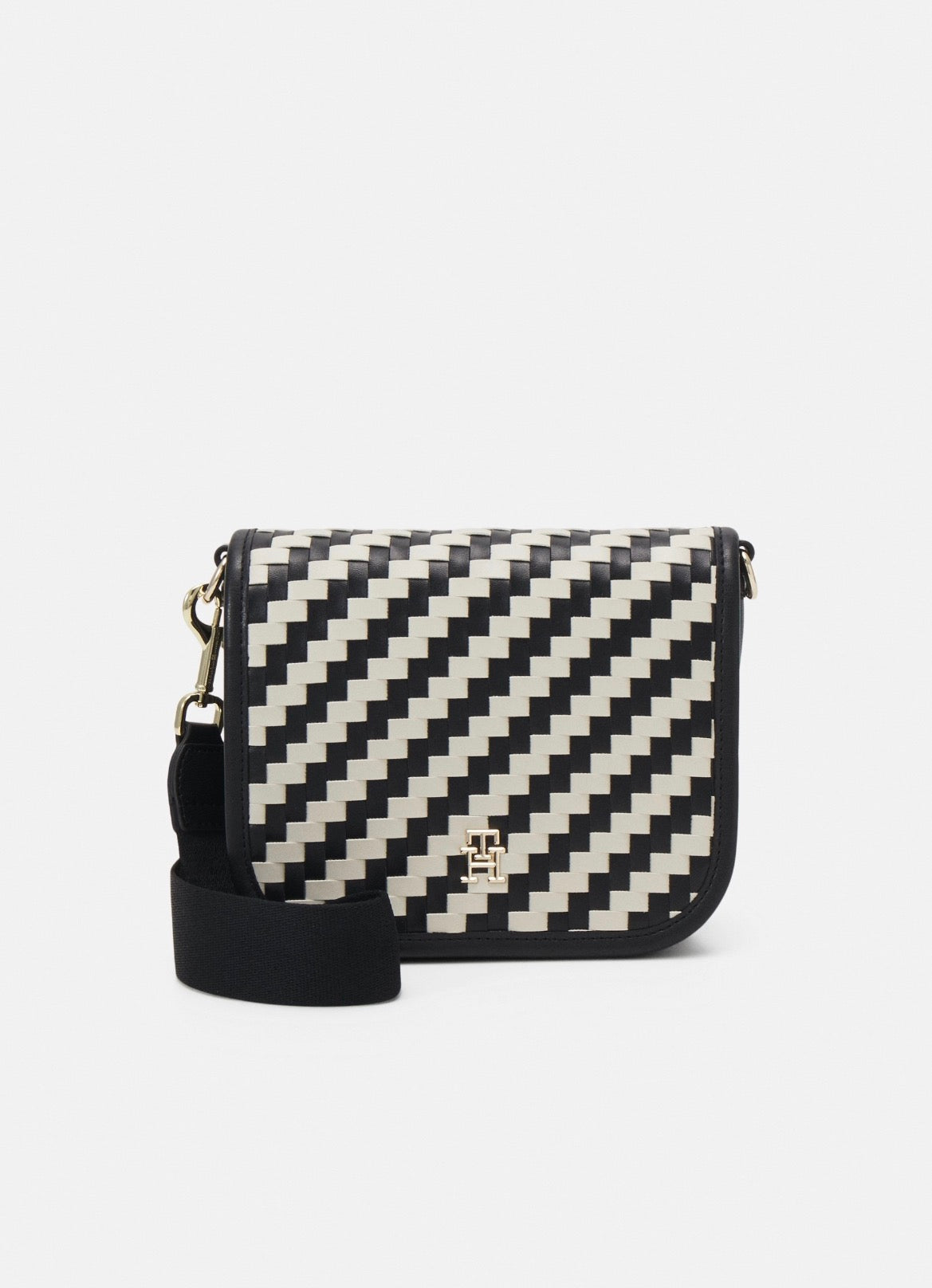 TOMMY HILFIGER BORSA A TRACOLLA NERA