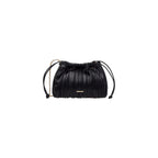 CALVIN KLEIN BLACK SHOULDER BAG WITH SILVER STRAP