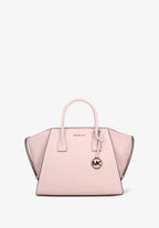 MICHAEL KORS BORSA A MANO ROSA CON LUGO MK SUI LATI
