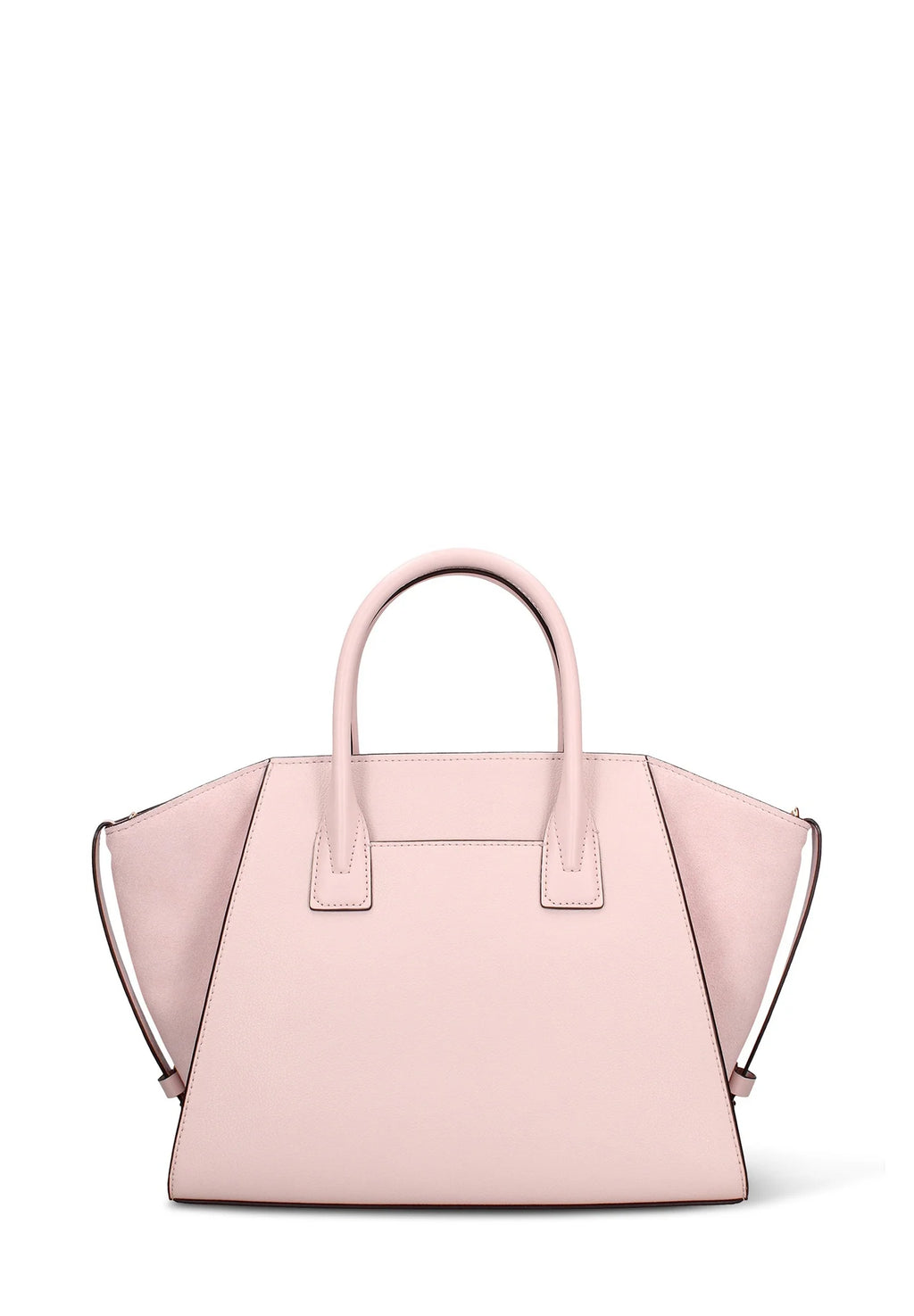 MICHAEL KORS BORSA A MANO ROSA CON LUGO MK SUI LATI