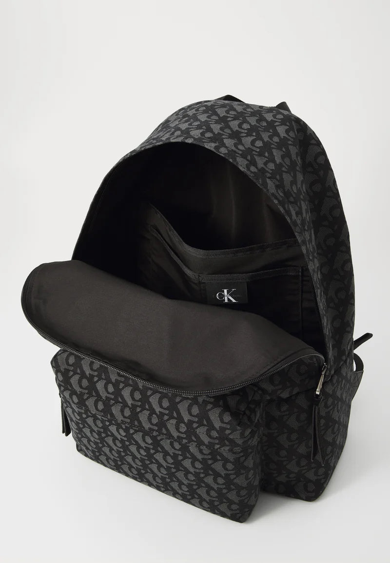 ZAINO CALVIN KLEIN LOGO ROUND RUCKSACK NERO