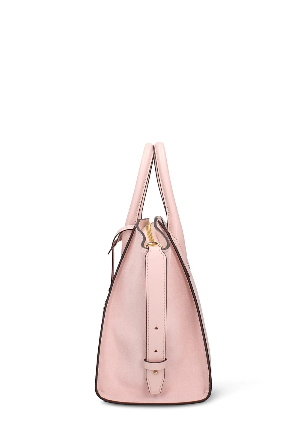 MICHAEL KORS BORSA A MANO ROSA CON LUGO MK SUI LATI