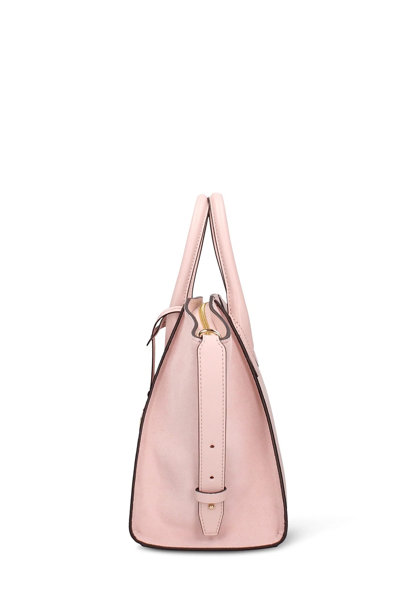 MICHAEL KORS BORSA A MANO ROSA CON LUGO MK SUI LATI