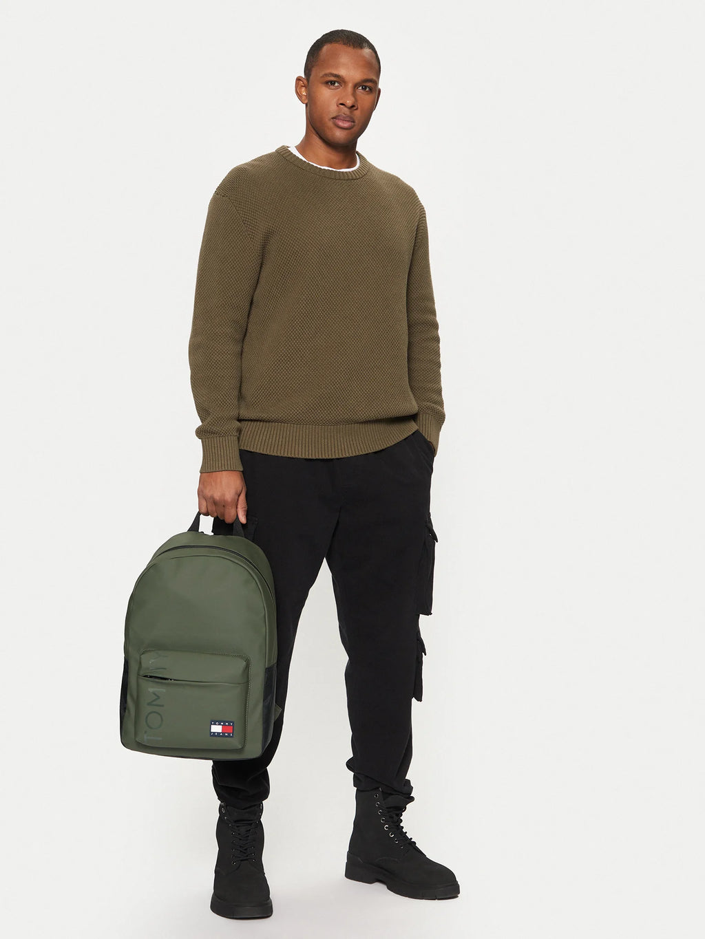 ZAINO TOMMY JEANS TJM DAILY DA GIORNO 42 CM VERDE